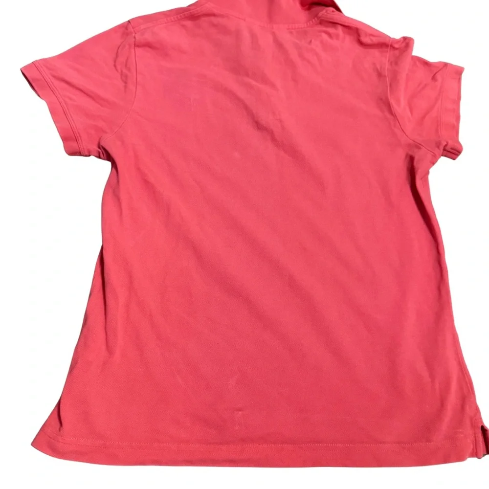 Lilly Pulitzer Pink Golf Polo Womens L Pima Cotton ResortWear Tennis Chic Preppy